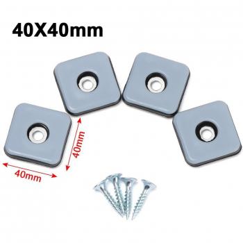 8PCS Anti-Abrasion Floor Mats with Screws for Furniture