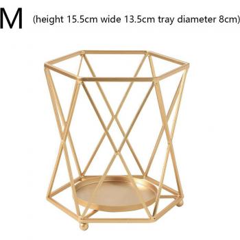 Porte-bougie artisanal en métal stylé