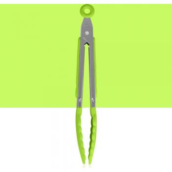 Colorful Silicone Kitchen Tongs for Grilling