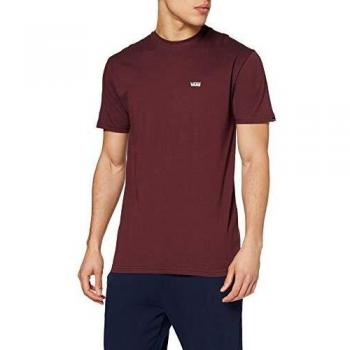 Vans T-Shirt Logo a Sinistra, Rosso, X-Large Uomo