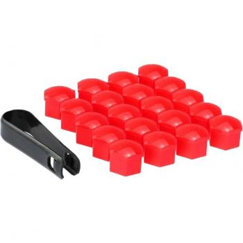 Ensemble de 20 écrous de roue 19 mm, protection hexagonale + outil d’extraction