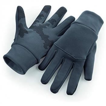 Herren Softshell‑Sporthandschuhe Beechfield grau, Größen L & XL