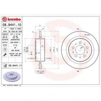 Brembo 08.9441.11 Dispositivo di Frenata