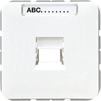 JUNG Programma di Commutazione: Mod‑Jack 1F CD WS GLZ
