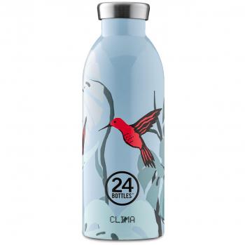 Botella de acero inoxidable 24Bottles Clima Blue Oasis
