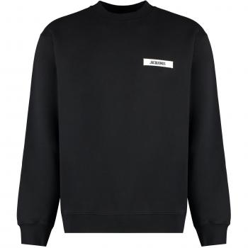 Sweatshirt noir à écusson Jacquemus