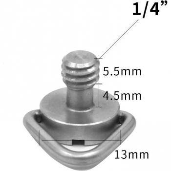 Placa BGNing: tornillo de 1/4 con rótula de bola y liberación instantánea