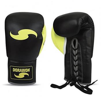 Thaiboxhandschuhe Dorawon Gel Leder mit Schnürung