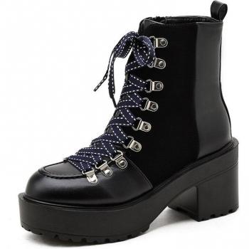 Gdgydh Damenstiefeletten im britischen Stil