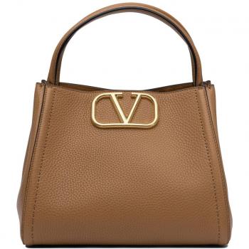 Valentino Alltime Medium Tote – Classic Beige Leather (SKU 6W2B0R21IMZBTU)