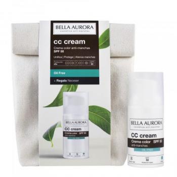 Bella Aurora CC Cream con protección solar y neceser