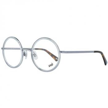 Ladies’ Silver Eyeglasses – Web WE5244, 49mm, Blue Light Protection