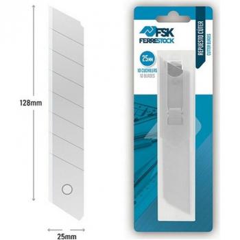 Cúter con hoja intercambiable Ferrestock de 25 mm (conjunto de 10)