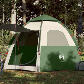 VidaXL Green 4-Person Tent with Quick Release