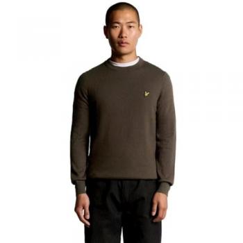 Lyle & Scott Herrenpullover Merino Crew‑X863 Espresso