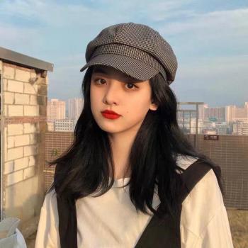 Casquette à carreaux pour hommes et femmes