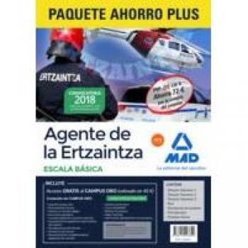 Paquete Ahorro PLUS Agente de la Ertzaintza Escala Básica. Ahorra 77 €