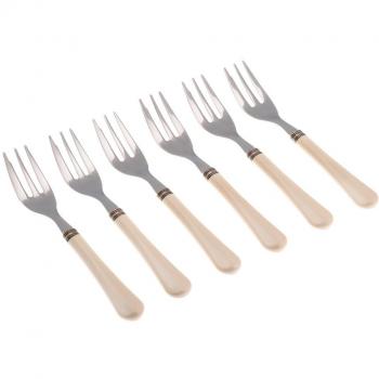 Forchettine dolci set 6 avorio linea Giulietta