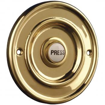 Push‑Flush Byron Brass Bell – Wire‑Ready Version