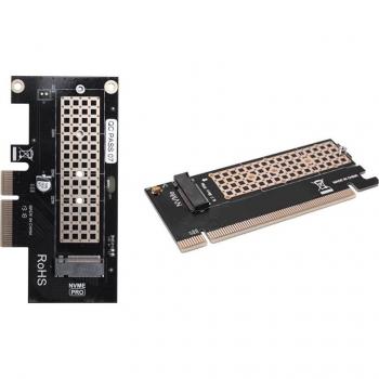 Dual Interface Adapters for M.2 NVMe SSDs: PCIe 3.0 X16/X4 & PCIe X4