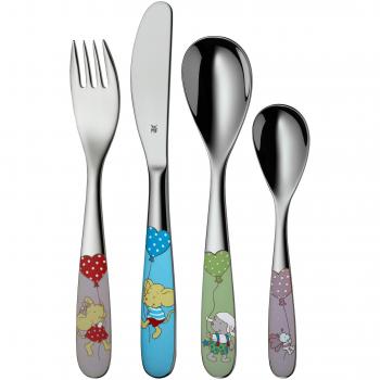 Lillebi Kinderbesteck WMF – 4‑teiliger Edelstahl‑Set für 3+ Jahre, spülmaschinengeeignet