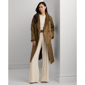 Cappotto Donna RALPH LAUREN Cammello F senza fodera