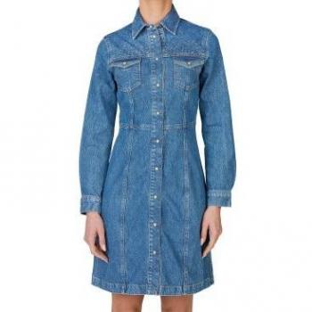 Vestito Denim Corto Luna Sparkle A Maniche Lunghe Pepe Jeans XS