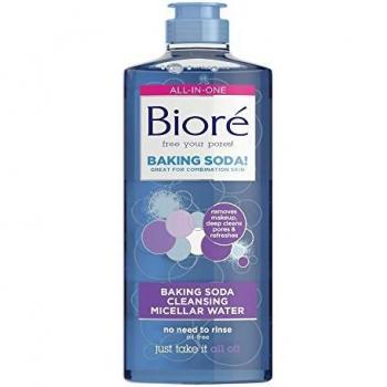 BIORE BLUE AGAVE BAKING SODA CLEANSING MICELLAR WATER 300ML OIL FREE DEEP CLEAN