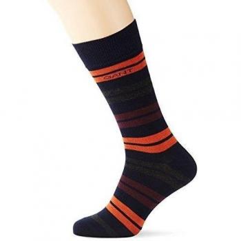 Calcetines de Hombre GANT O. Bloqueados a Rayas, Beige (Burnt Ochre 220)