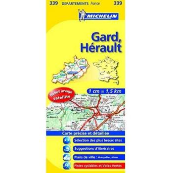 Gard, Herault (Michelin kaart
