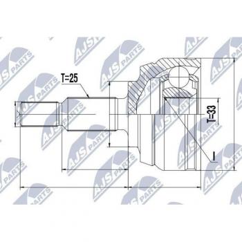 NTY NPZ-RE-044 High‑Torque Drive Shaft Joint