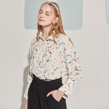 Loose OL Style Chiffon Blouse for Women