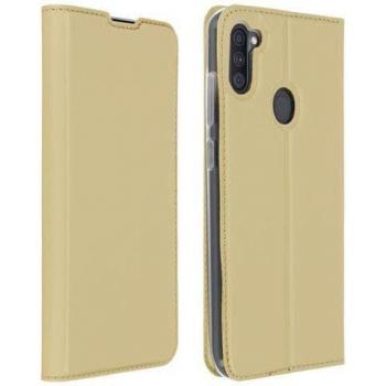 Estuche Cartera Dorado con Cierre y Soporte para Samsung Galaxy A11