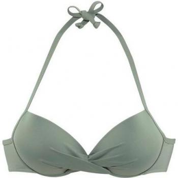S.Oliver Push‑Up‑Bikini‑Top in Wickeloptik – Größe 32A – Spanisch