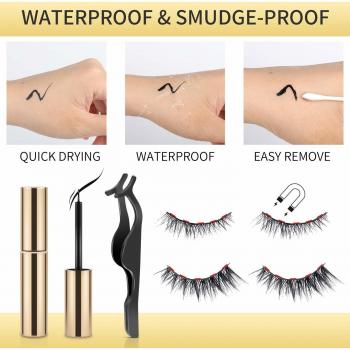Waterproof Magnetic Eyeliner and False Lashes Kit