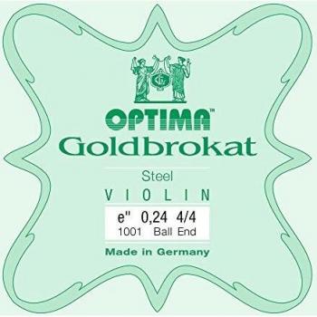 Cuerda de violín Optima Goldbrokat 1001 1ª Mi lazo 0.27 Hard para Violín 4/4