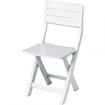 Fauteuil de camping Capaldo résine blanche