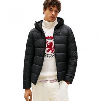 Chaqueta térmica sostenible Tommy Hilfiger Hombre M – Ripstop Negro, Casual