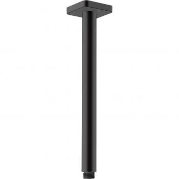 Braccio doccia a soffitto Vernis Shape 30 cm, nero opaco