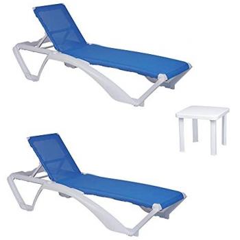 Mobilier de Jardin Garbar 2 Chaises + 1 Table