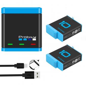 Chargeur multifonction GoPro 10/9, 1850mAh