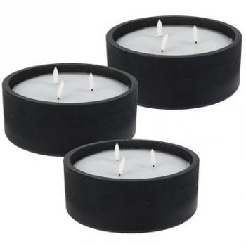 Elegante LED-Kerzen in Schwarz