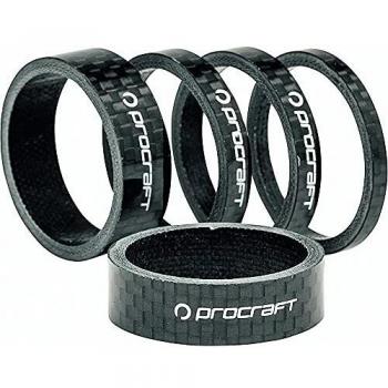Spacern ProCraft 1,125‑Zoll Carbon-Set (1x3, 2x5, 2x10 mm)