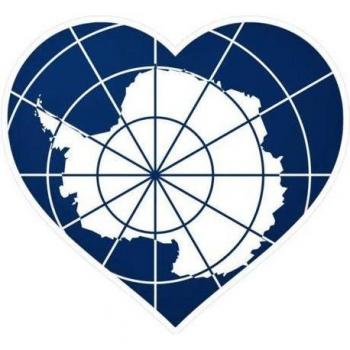Vlag Hart Antarctica Sticker – 5 cm – 1000 stukjes