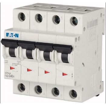 Interruttore Magnetotermico 40A 4 Poli Eaton FAZ-C con caratteristica C 10KA