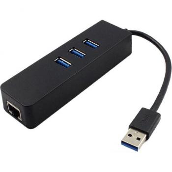 3-poorts USB 3.0 hub met Gigabit Ethernet LAN RJ45 adapter 1000Mbps voor PC