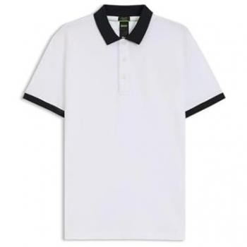 Polo Blanc BOSS pour Homme en Coton