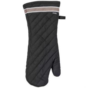 Ladelle Oven Glove, Professional Series II – Black Cotton (18×38 cm)