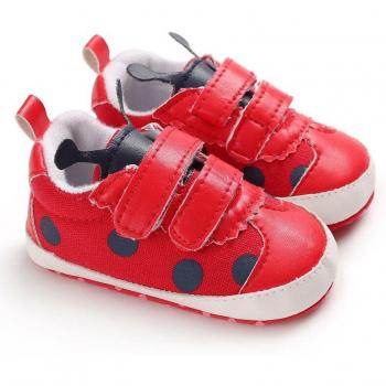 Cute Red Ladybug Baby Shoes for First Walkers