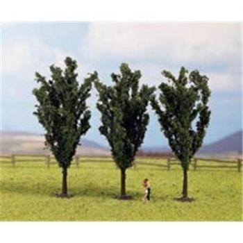 NOCH 25525 Green Poplar Tree Set 55 mm (3 pcs)